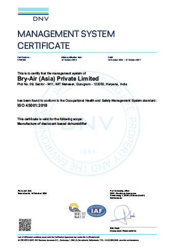 Occupational Health and Safety Management System standard: ISO 45001:2018